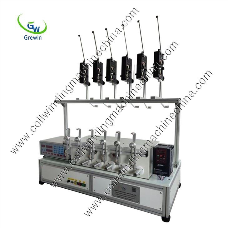 Stroj na navíjení cívek transformátoru GW-609 se šesti vřeteny
